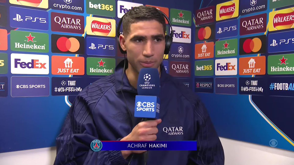 Le petit Salam Aleykum de Thierry Henry à Achraf Hakimi en interview d'après-match. 😁