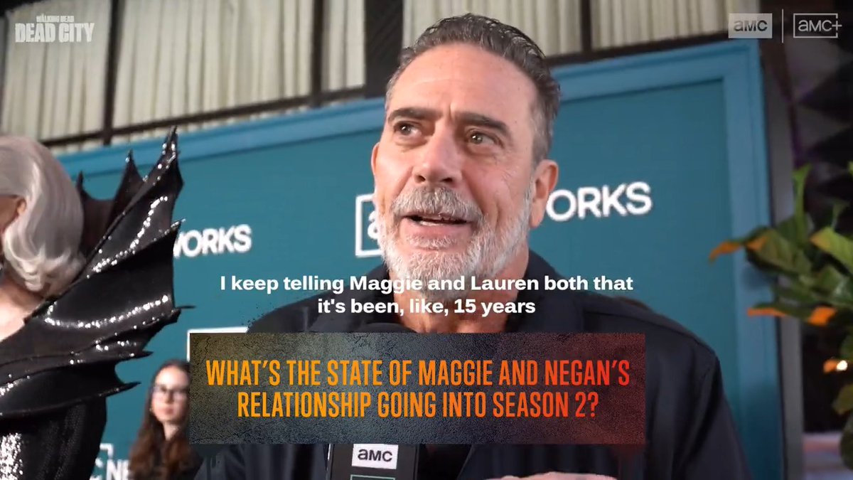 Will Negan and Maggie finally make amends? Jeffrey Dean Morgan gives his thoughts. 👀 Season 2 of #DeadCity premieres May 4 on AMC and AMC+.