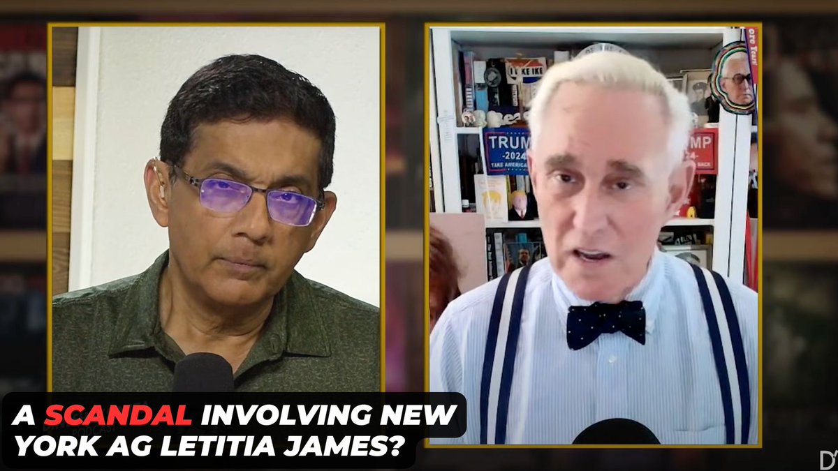 ,Roger Stone discusses an explosive new scandal involving New York Attorney General Letitia James