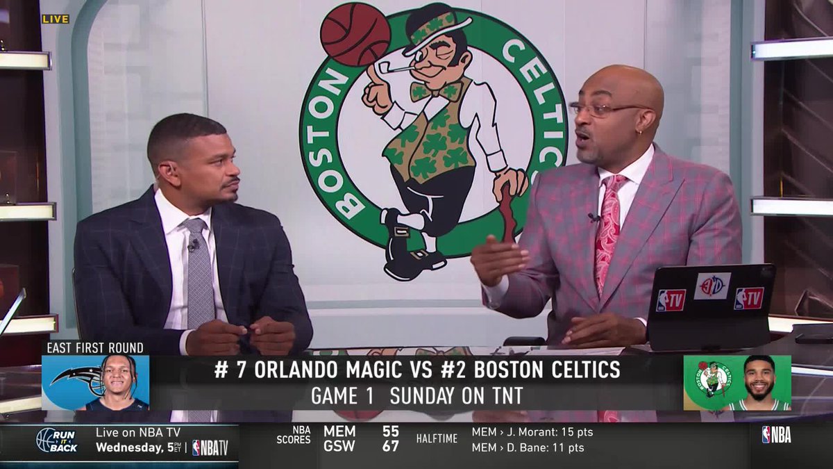 "Franz and Paolo, are you ready to be the stars of stars?" 🗣️ Earl J Watson & Dennis 3D Scott discuss how the Magic can strategize to take on the defending Champs Celtics