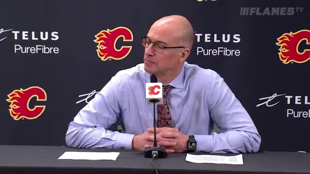 Hear from #Flames head coach Ryan Huska following tonight's game against Vegas.