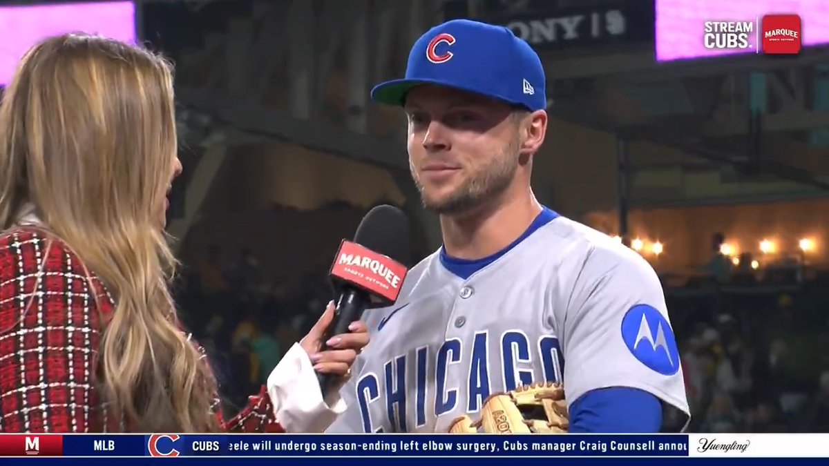 "We can slug. We can score small-ball runs. We can run the bases." Nico Hoerner following the Cubs' win.