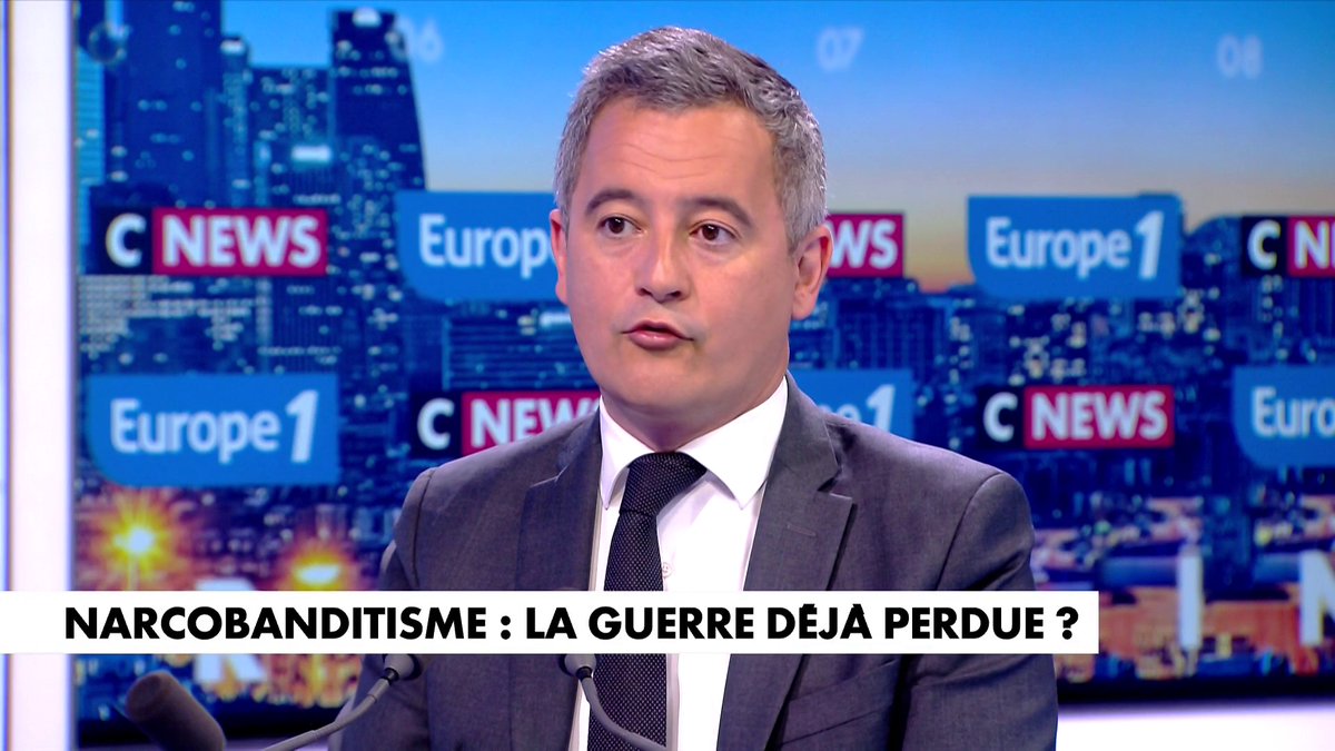 «L’Etat reprend la main», affirme Gérald Darmanin, ministre de la Justice, à propos de la lutte contre le narcotrafic, dans #LaGrandeInterview