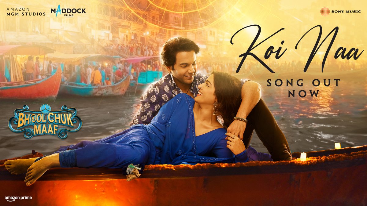 Naa koi aur tarqeeb, naa naseeb, bass ek ehsaas - dil ke kareeb aur Koi Naa! ❤ The love song of the year, from the city of Gods is here – #KoiNaa Song Out Now! 🔗 - #BhoolChukMaaf in cinemas on 9th May. Rajkummar Rao #WamiqaGabbi #DineshVijan karan sharma Haider Rizvi Sudeep Chatterjee ISC sharada karki #VineetaTanwar HARNOOR Shreya Ghoshal Tanishk Bagchi #Gifty #GaneshWaghela Irshad Kamil Vijay Anil Ganguly Amazon MGM Studios Sony Music India prime video IN Pen Movies Yash Raj Films