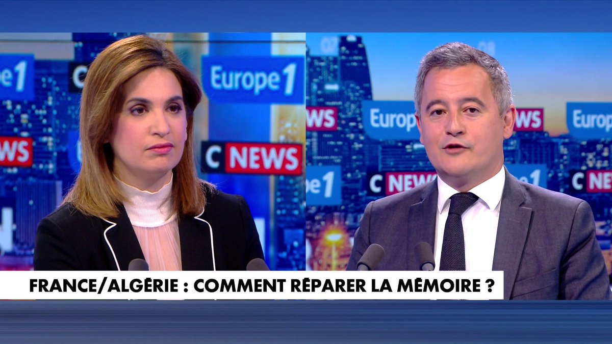 «Le passé c’est le passé, et la France n’a pas à s’en excuser : l’important c’est l’avenir», observe Gérald Darmanin, ministre de la Justice, évoquant son grand-père algérien engagé dans l'armée française, dans #LaGrandeInterview