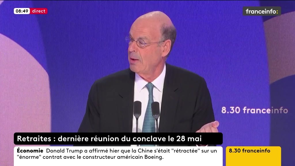 🔴➡️ "Aujourd'hui compte tenu des mécanismes qui existent, le niveau de vie moyen des retraités est supérieur à celui des salariés", estime Eric Lombard.