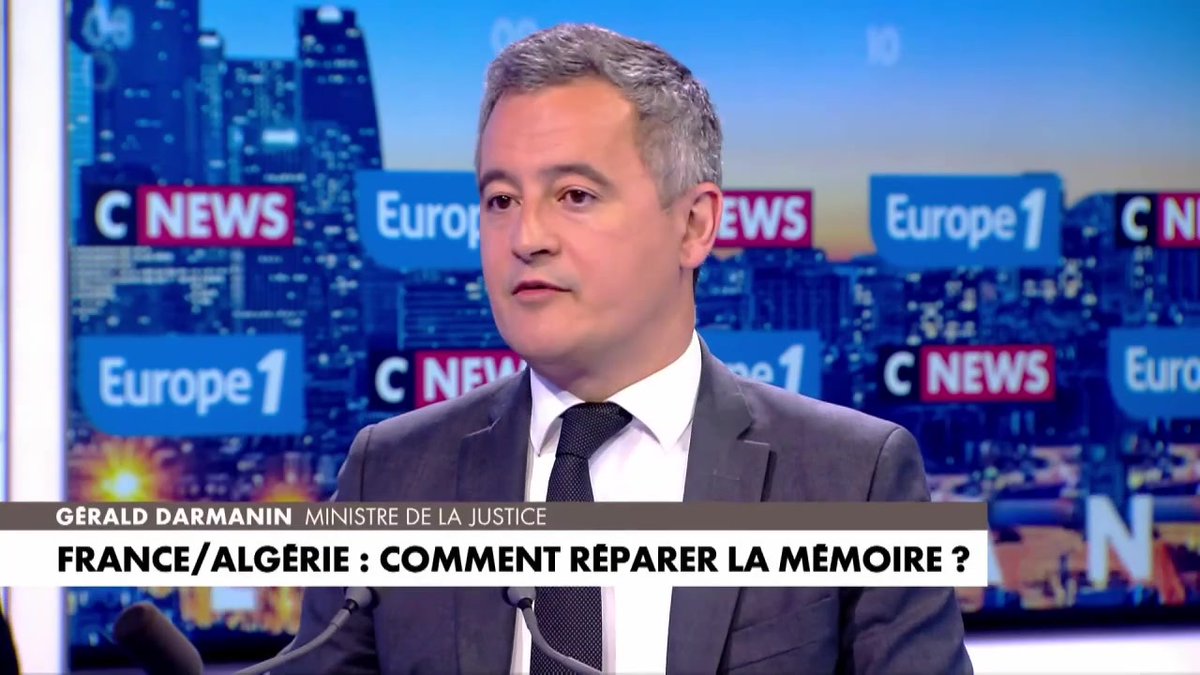 "Rente mémorielle" entre la France et l'Algérie : "le passé est le passé et la France n'a pas à s'en excuser" affirme Gérald DARMANIN #LaGrandeITW #Europe1
