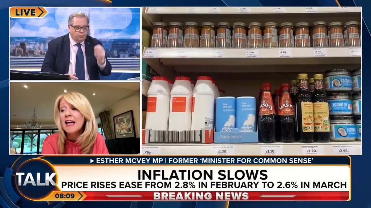 Former minister of 'common sense' Esther McVey says Keir Starmer needs to scrap Net Zero in order to bring energy costs down, as price rises and inflation slows down. "Until he gets that into his skull - we are all going to be impoverished!" @iromg