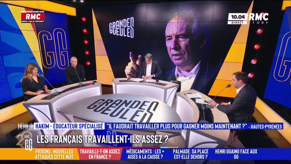 🧑💻 Les Français travaillent-ils assez ? 📞 Hakim : "Je me suis inscrit en intérim pour faire des heures supp à côté du boulot. Tout ce que j'ai gagné en intérim, 2/3 va partir dans mes impôts ! Je suis écœuré... Les Français ne vont pas tarder à péter les plombs !" #GGRMC