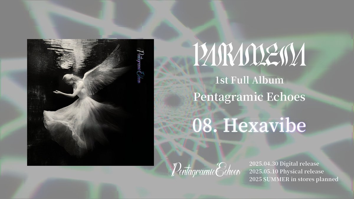 【Teaser①公開】 1st Full Album "Pentagramic Echoes" のTeaserをYouTube公開🔥 ▽2025.04.30 Digital release └Pre-Save ▽2025.05.10 Physical release └新宿ANTIKNOCK自主企画より ▽2025 SUMMER in stores planned