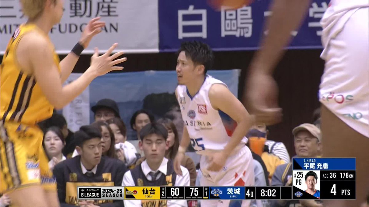 ラオが1人でぶち抜く🚜 #平尾充庸 ▼バスケットLIVE ｜#茨城ロボッツ｜#GETOVER｜