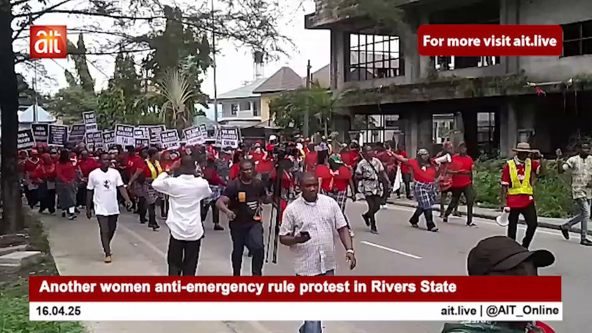 Another women anti-emergency rule protest in Rivers State