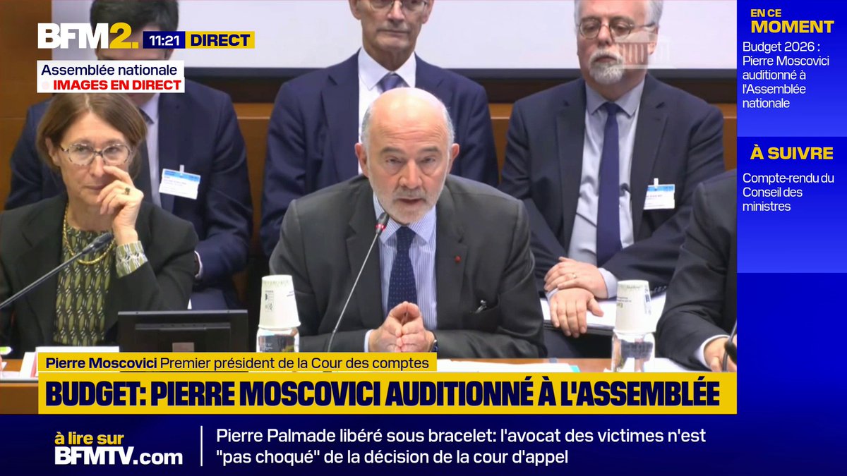 Pierre Moscovici: "Je suis très agacé que pour la 19e année consécutive les comptes de l’État ne soient pas en mesure d’être certifiés sans des réserves (…) les réserves de la Cour des comptes ne seraient être prises à la légère ou contestées ?"