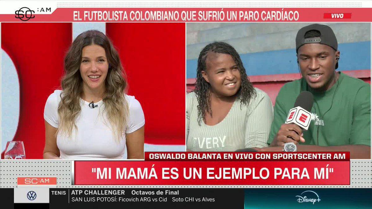 Oswaldo Balanta habló del apoyo que recibió de Jhohan Romaña y de muchos jugadores. 📺 #DisneyPlus