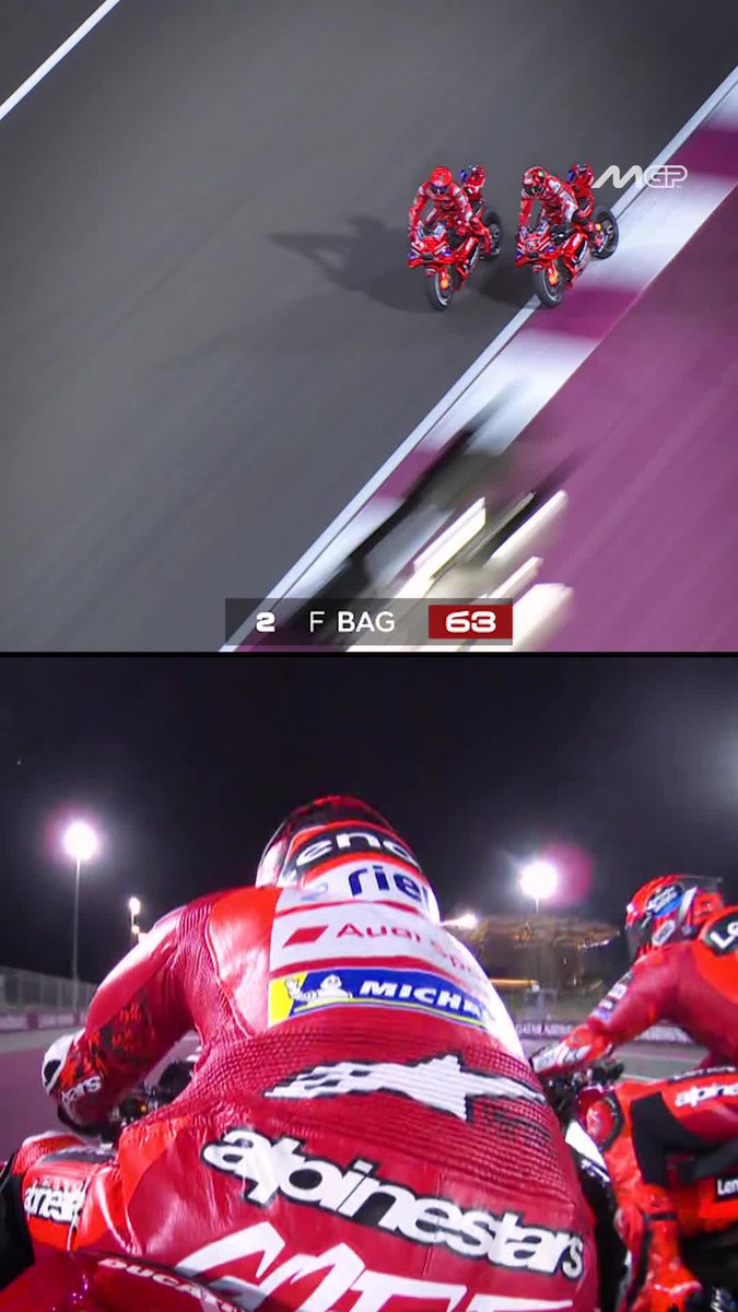 📈 Pecco Bagnaia all the way from 11th on the grid! Comeback mode 🔛 #QatarGP 🇶🇦