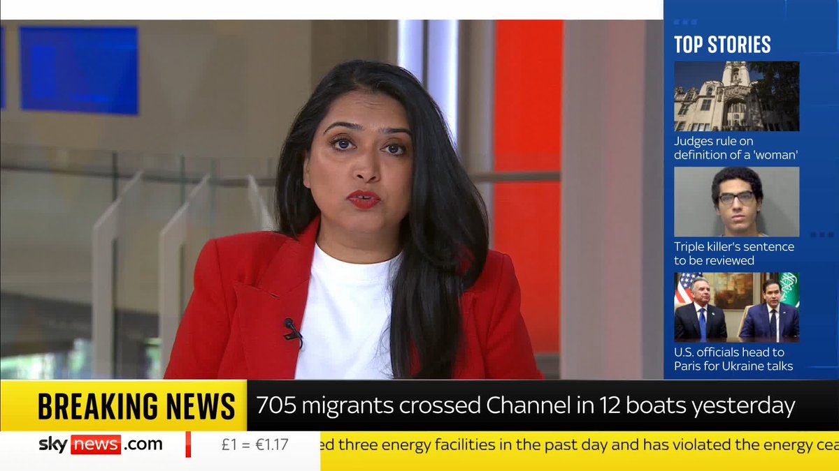 BREAKING: 705 migrants crossed the Channel in 12 boats yesterday, a record number so far this year. 🔗 📺 Sky 501, Virgin 602, Freeview 233 and YouTube