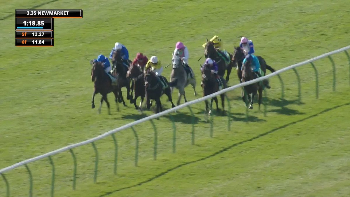 The big grey gets up! 🚀 Field Of Gold charges home in the bet365 Craven Stakes 🏆 #ITVRacing | Thady Gosden