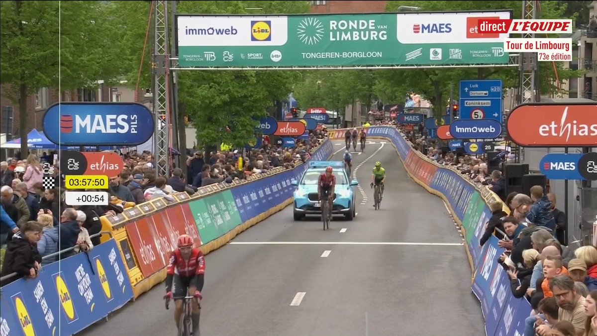🚴‍♂️ Milan Fretin s’impose au sprint ! Le Belge remporte la 73e édition du Tour de Limbourg après un incroyable finish. #lequipeVELO