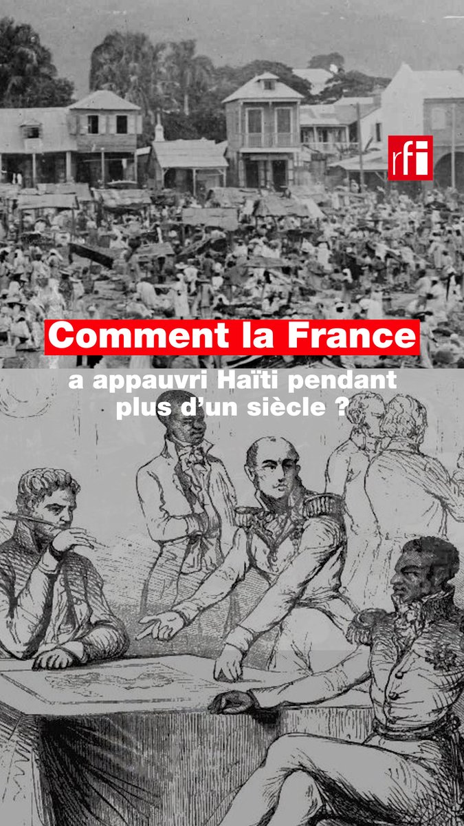🇭🇹🇫🇷 Le 17 avril 1825, le roi #CharlesX reconnaît l’indépendance d’#Haïti, en échange d’une indemnité. ➡️ Pour payer, Haïti emprunte auprès des banquiers français, c’est « la double dette d’Haïti » Selon vous, la France doit-elle payer, aujourd'hui, des réparations à Haïti ?