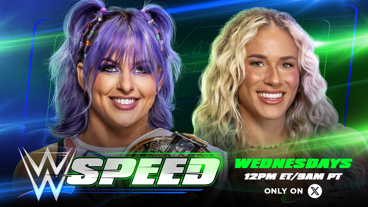 TODAY on #WWESpeed! Sol Ruca challenges Candice LeRae for the #WWESpeed Women’s Championship. Will Candice LeRae retain or will we see a new champ?! 🔥