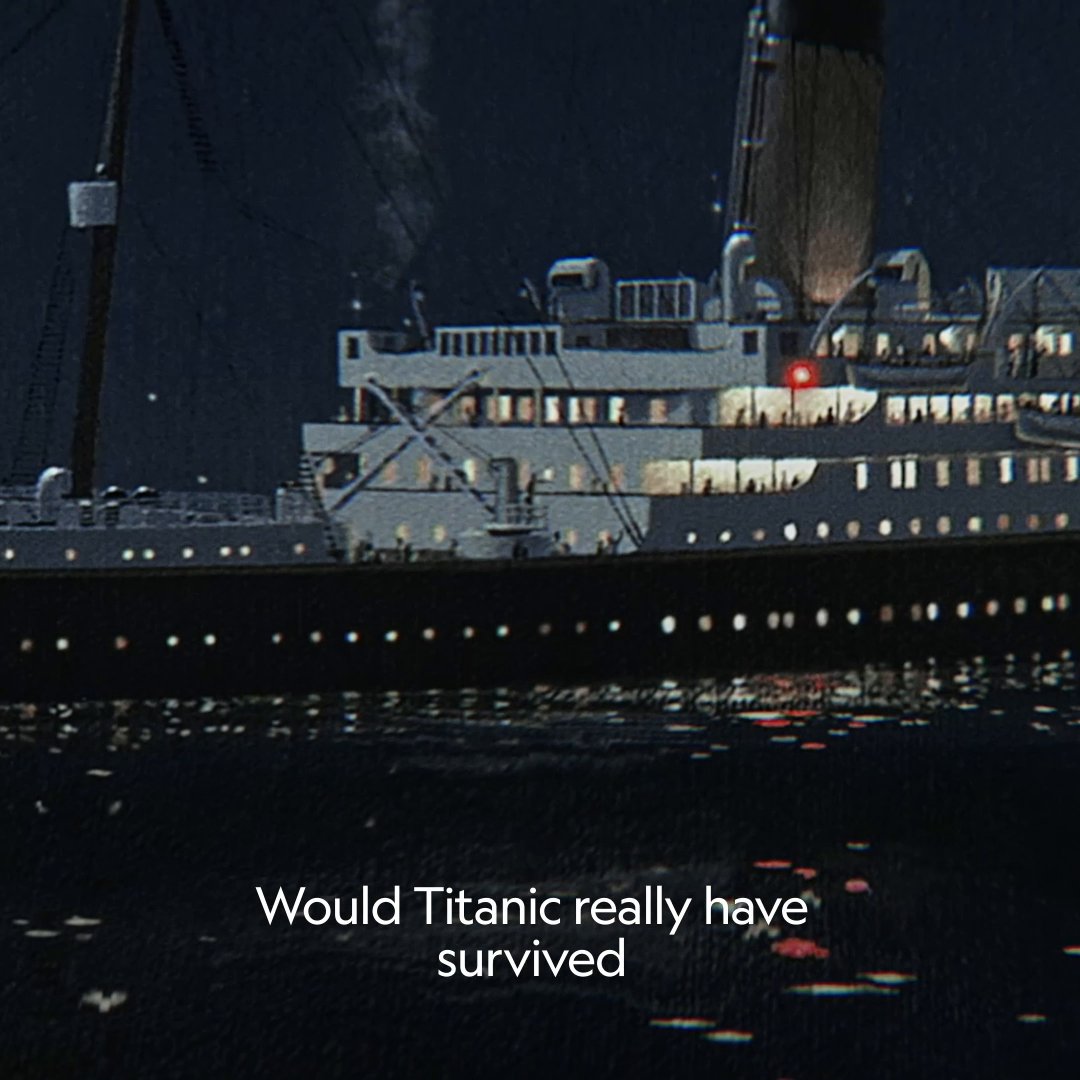 A new 3D simulation of the Titanic finally answers the question of whether the ship would have survived if it had hit the iceberg head on. #TitanicTheDigitalResurrection is now streaming on Disney+ and Hulu.