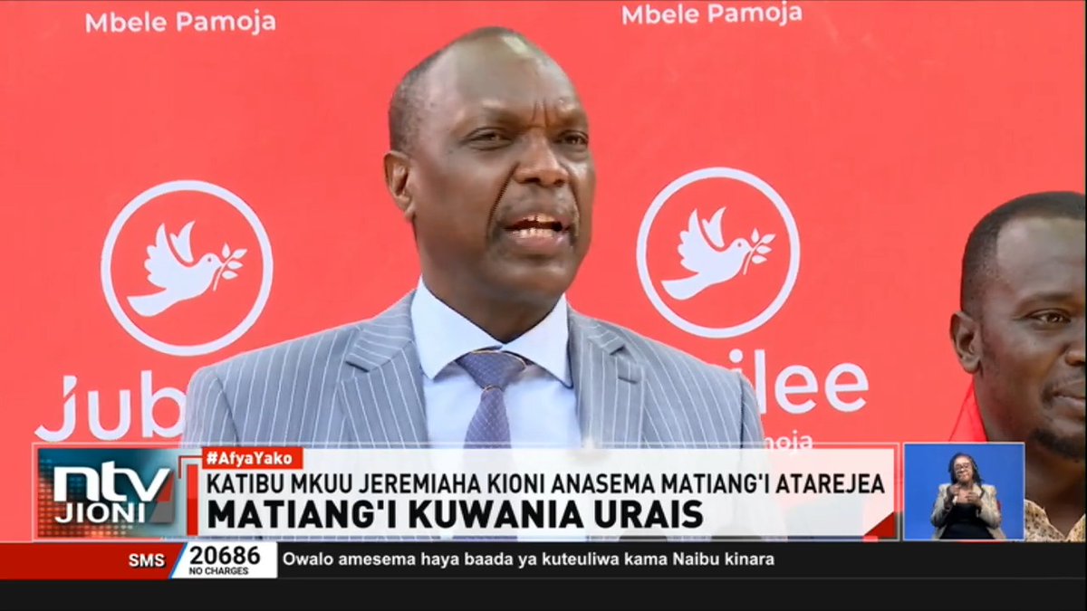 Matiang'i Kuwania Urais: Aliyekuwa waziri Fred Matiang'i anatarijiwa kurejea nchini katika siku zijazo kuanza kampeni za chini chini za urais. #NTVJioni Sycilia Wakesho