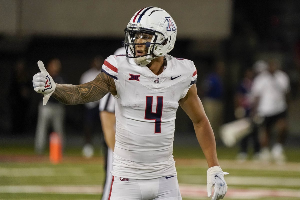Just throw it up and Tetairoa McMillan will find it down there somewhere 🫡 Tetairoa McMillan 📺: 2025 #NFLDraft – April 24-26 on NFLN/ESPN/ABC 📱: Stream on NFL+
