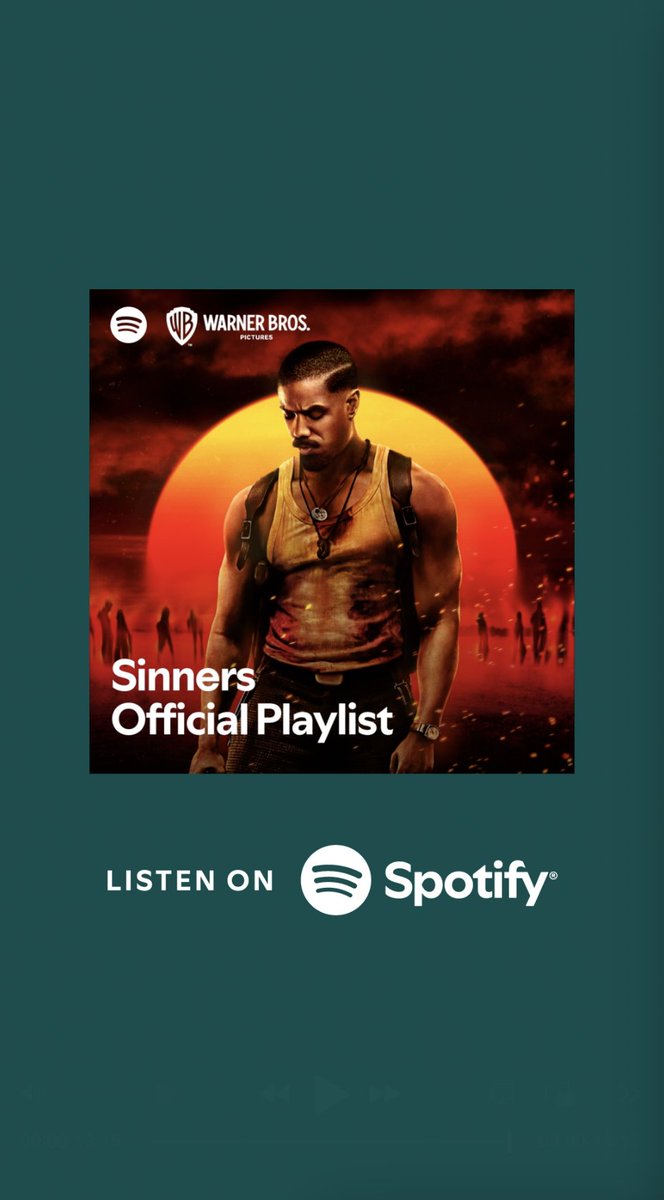 Hear all the songs that inspired #SinnersMovie and check out the official Spotify playlist now. Experience the film only in theaters this FRIDAY. Get your tickets now: