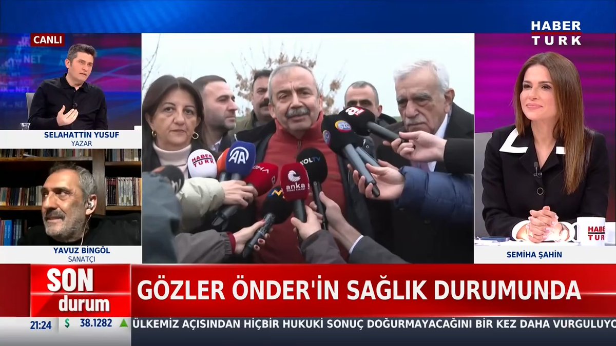 📌Gözler Sırrı Süreyya Önder'in sağlık durumunda Yazar Selahattin Yusuf #AçıkveNet'te anlattı.
