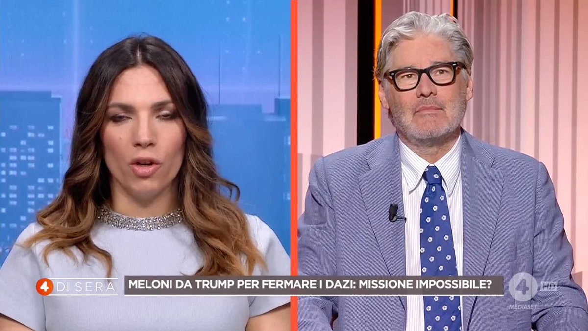 Vittoria Baldino: "Speriamo che Giorgia Meloni sia un'ambasciatrice dell'Europa e non di Trump in Europa" Siete d'accordo? #4disera in diretta su #Rete4 e in streaming su Mediaset Infinity