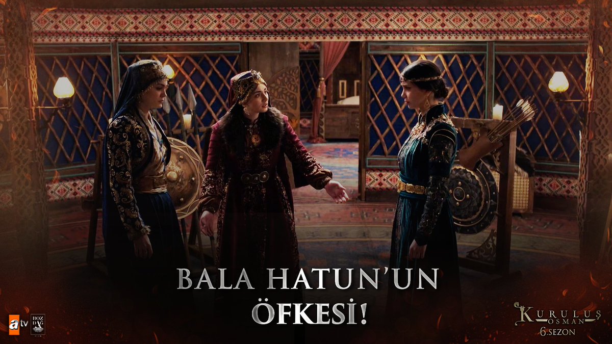 "Ben Bala Hatun, buna müsaade etmem!” “I am Bala Hatun, and I will not allow this!” #KuruluşOsman heyecan dolu yeni bölümüyle #atv’de devam ediyor! Bozdağ Film atv