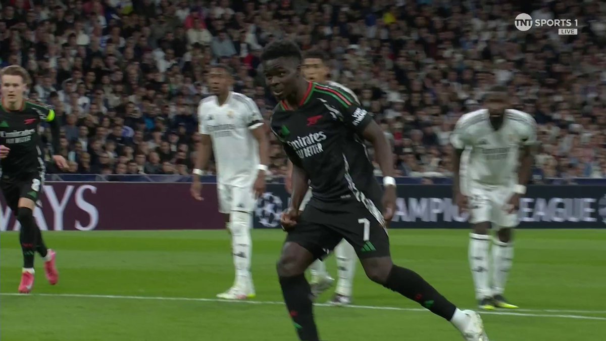 BUKAYO SAKA MISSES! ⛔ Real Madrid have a lifeline... 📺 TNT Sports &amp; discovery+ UK