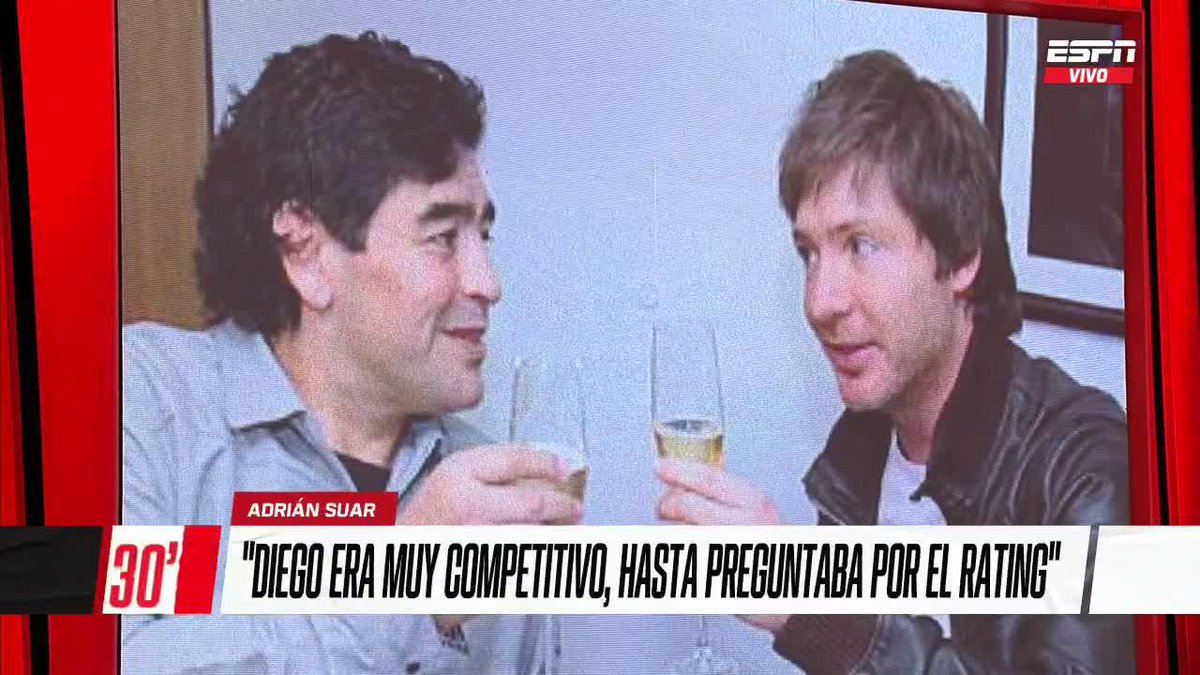 Adrián Suar, el día en que Maradona casi se baja de "La Noche del 10" 24 horas antes de la primera edición y la capacidad de Diego para ser conductor. Hermoso recuerdo ❤️