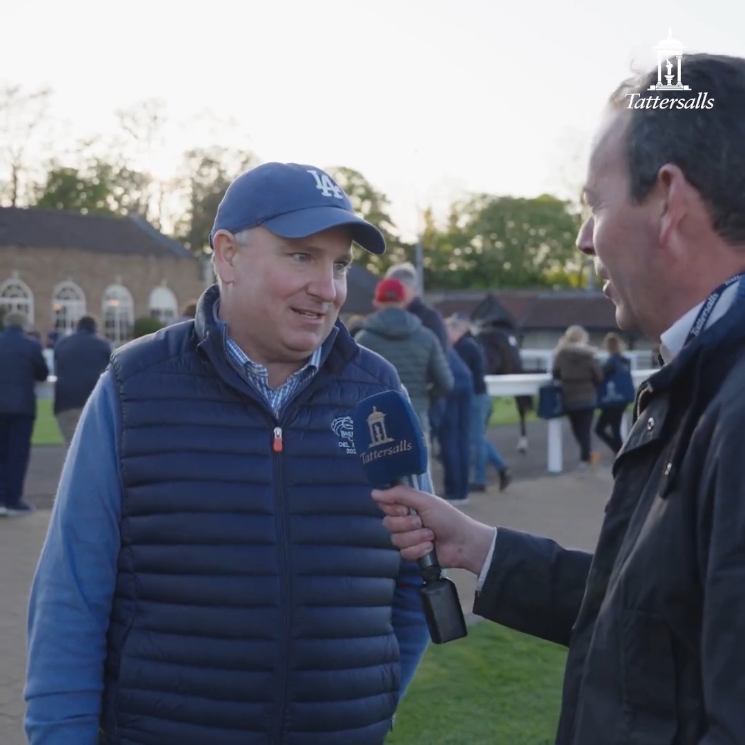 "Boom" AvenueBloodstock chats to Nick Luck, having gone to 320,000gns for Rockfield Farm's St Mark's Basilica ½-sister to the Stakes winning Al Qudra, going into training with fozzystack for Patrick O'Brien. #TattsCraven