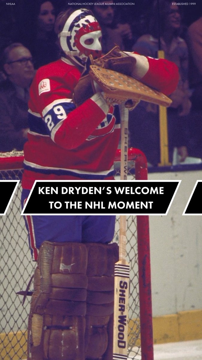 We've never heard a "Welcome to the NHL" moment put in such great perspective, and we probably never will. The one and only, #GoHabsGo icon, Ken Dryden (📸 : Getty Images)