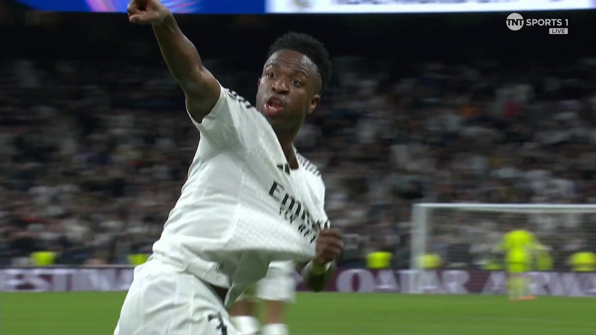 Vini Jr takes advantage of a mistake at the back and levels the game up ⚽ 📺 TNT Sports &amp; discovery+ UK