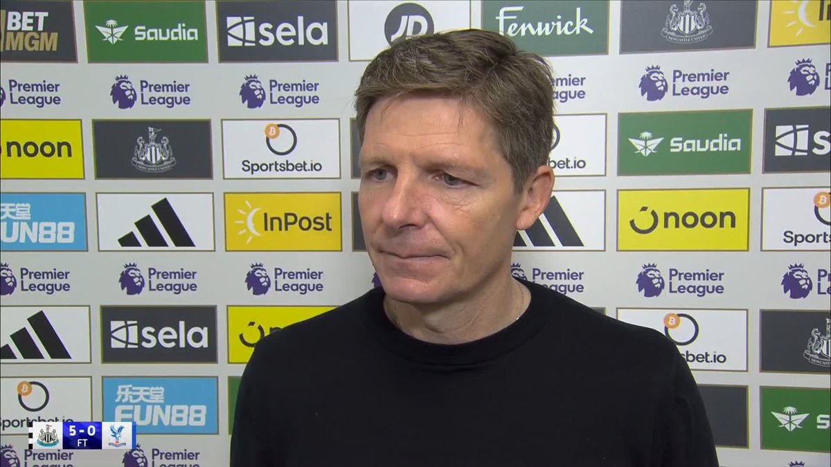 "What's spoken in the dressing room, stays in the dressing room." Oliver Glasner reacts to Eberechi Eze’s missed penalty ❌