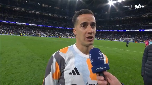 "El Real Madrid volverรก". Lucas Vรกzquez, con Ricardo Sierra. #UCL #LaCasaDelFรบtbol