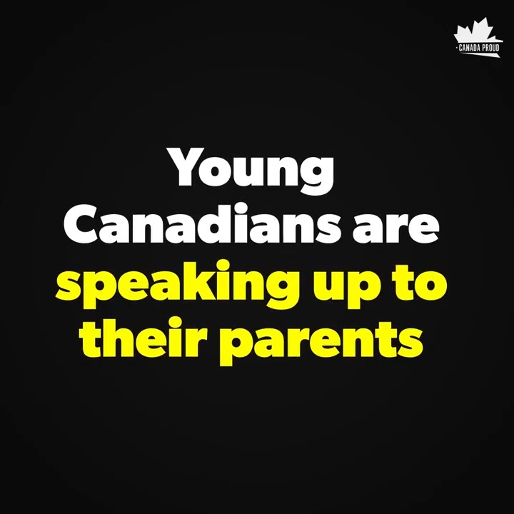 Young Canadians are TELLING THEIR PARENTS to vote Conservative! 🙌 Let’s make this a trend. 🔥🔥
