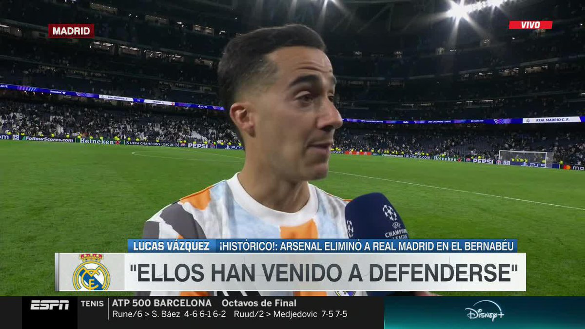 "ELLOS HAN VENIDO A DEFENDERSE." ¿Coincidís con el análisis de Lucas Vázquez? 📺 #SportsCenter | #DisneyPlus