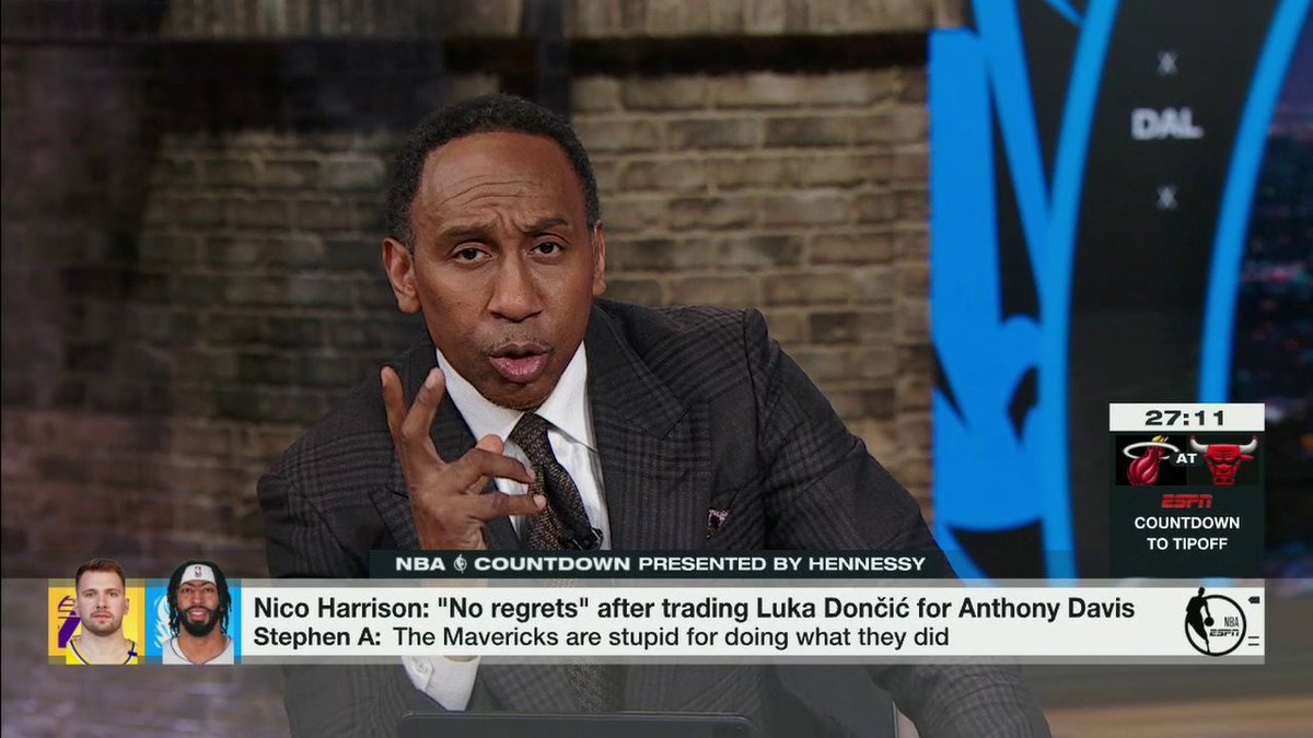 .Stephen A Smith weighs in on Nico Harrison's media appearance Tuesday.