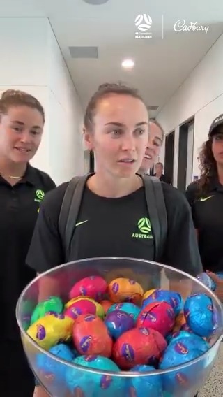 Guess how many Cadbury Australia Easter Eggs are in the bowl? 🐣🍫 #Matildas