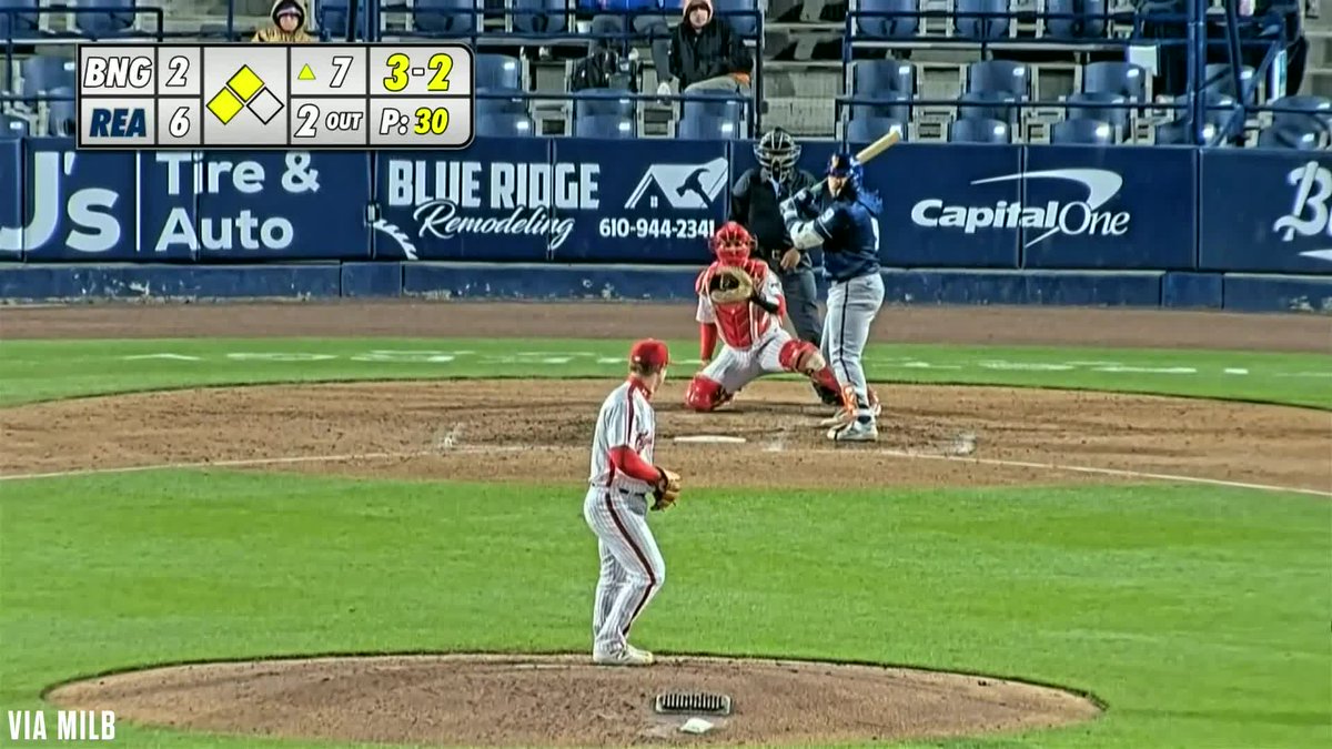 Francisco Alvarez brings home two with an RBI single for Double-A Binghamton! 💪