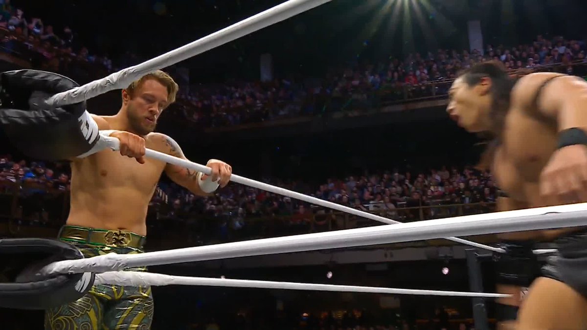 Konosuke Takeshita throws his WHOLE BODY into Will Ospreay! Watch #AEWDynamite LIVE on TBS & MAX Will Ospreay • ウィル・オスプレイ | @takesoup