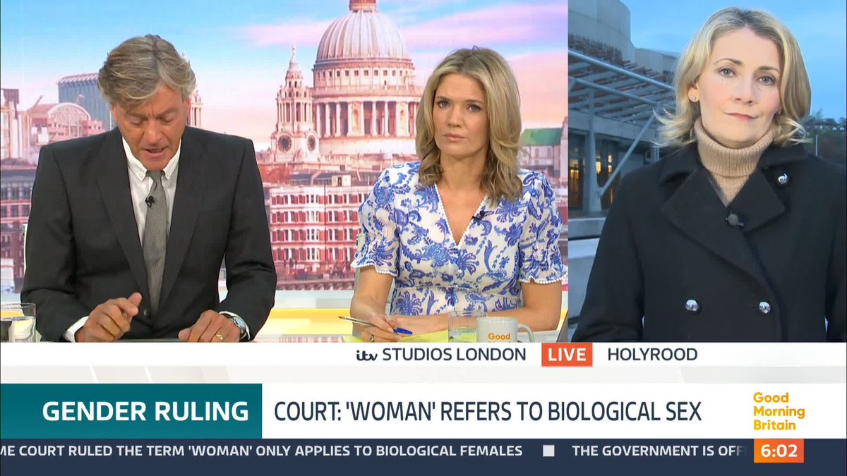Trans rights activists have told Good Morning Britain it feels less safe to be openly trans this morning - after the Supreme Court ruled the term 'woman' only applies to biological females. Juliet Dunlop reports.
