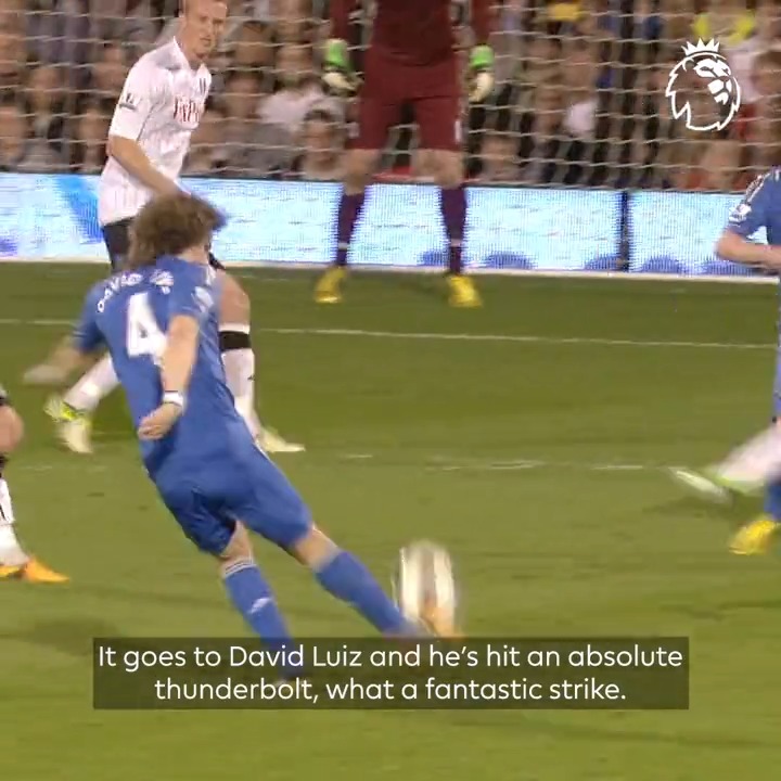🤯🇧🇷 12 years ago today: David Luiz's fantastic strike against Fulham! 🚀