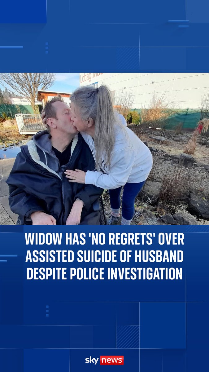 Sky News speaks to a woman who is being investigated by police for assisting the suicide of her husband at Dignitas. Read the full story from Greg Milam ⬇️