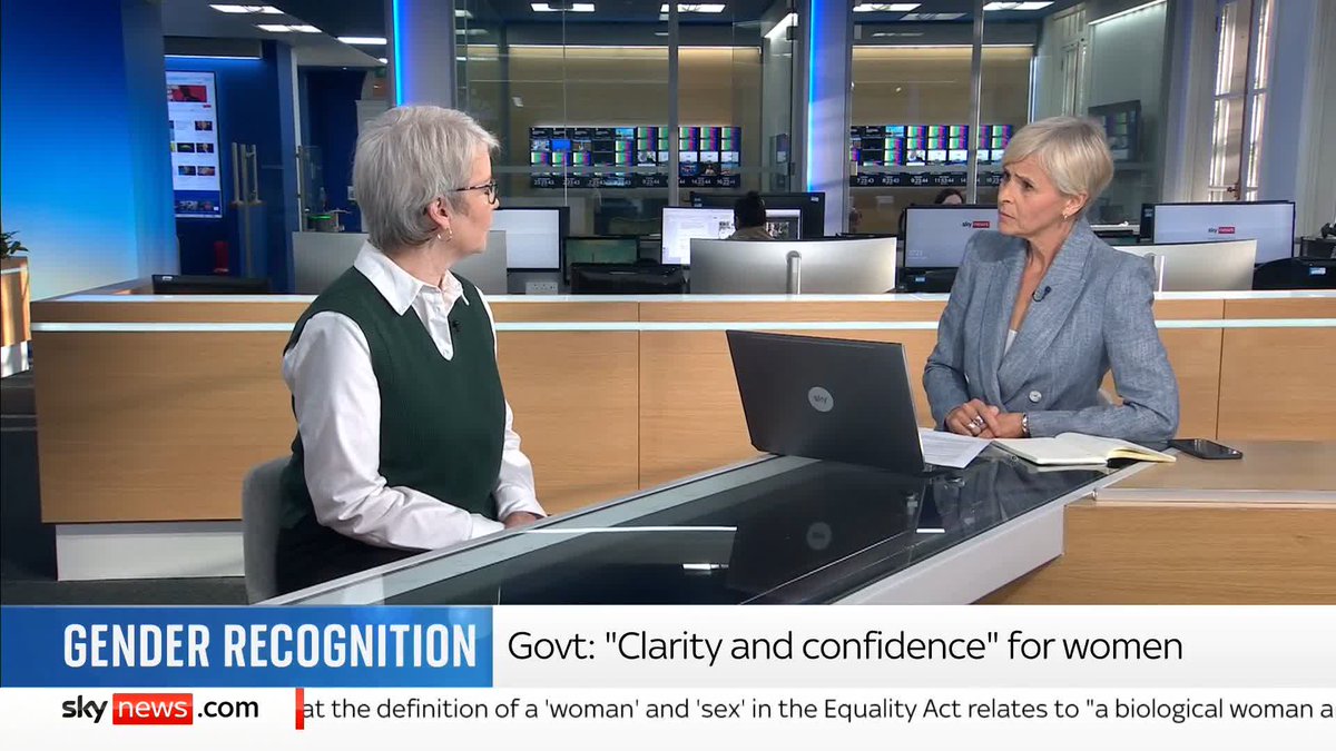 The Supreme Court ruled that the definition of a woman is a biological woman. Asked if the judgment will "fan the flames" of a potentially toxic culture war, Labour's Karin Smyth says: "I really hope that it does draw a line under it by clarifying what sex means." ⬇️