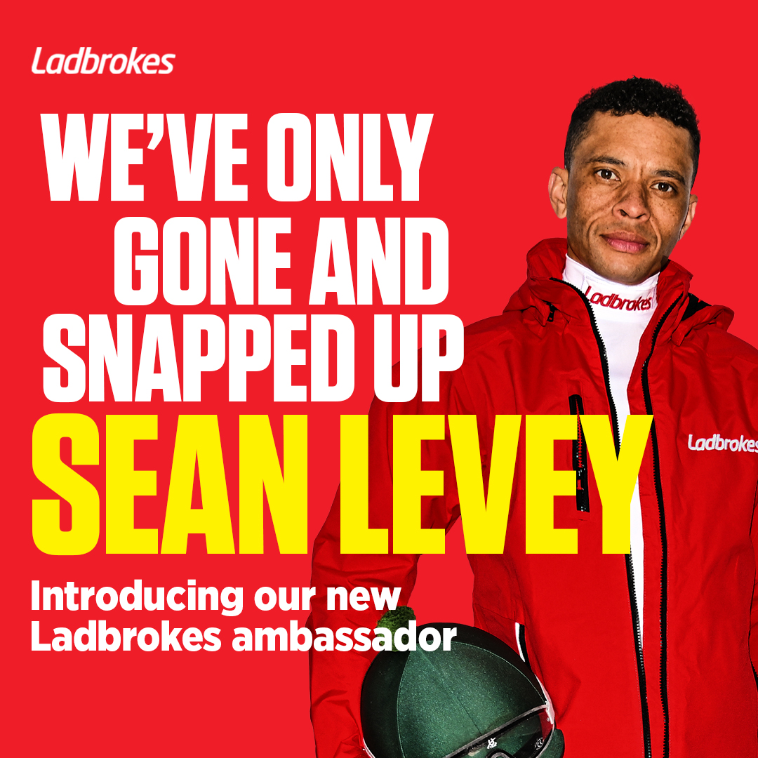 He's here and he's Ladbrokes! 🙌 We're thrilled to announce leading flat jockey Sean Levey as our newest Ladbrokes ambassador 🐎 Welcome to the family, Sean Levey 🤝