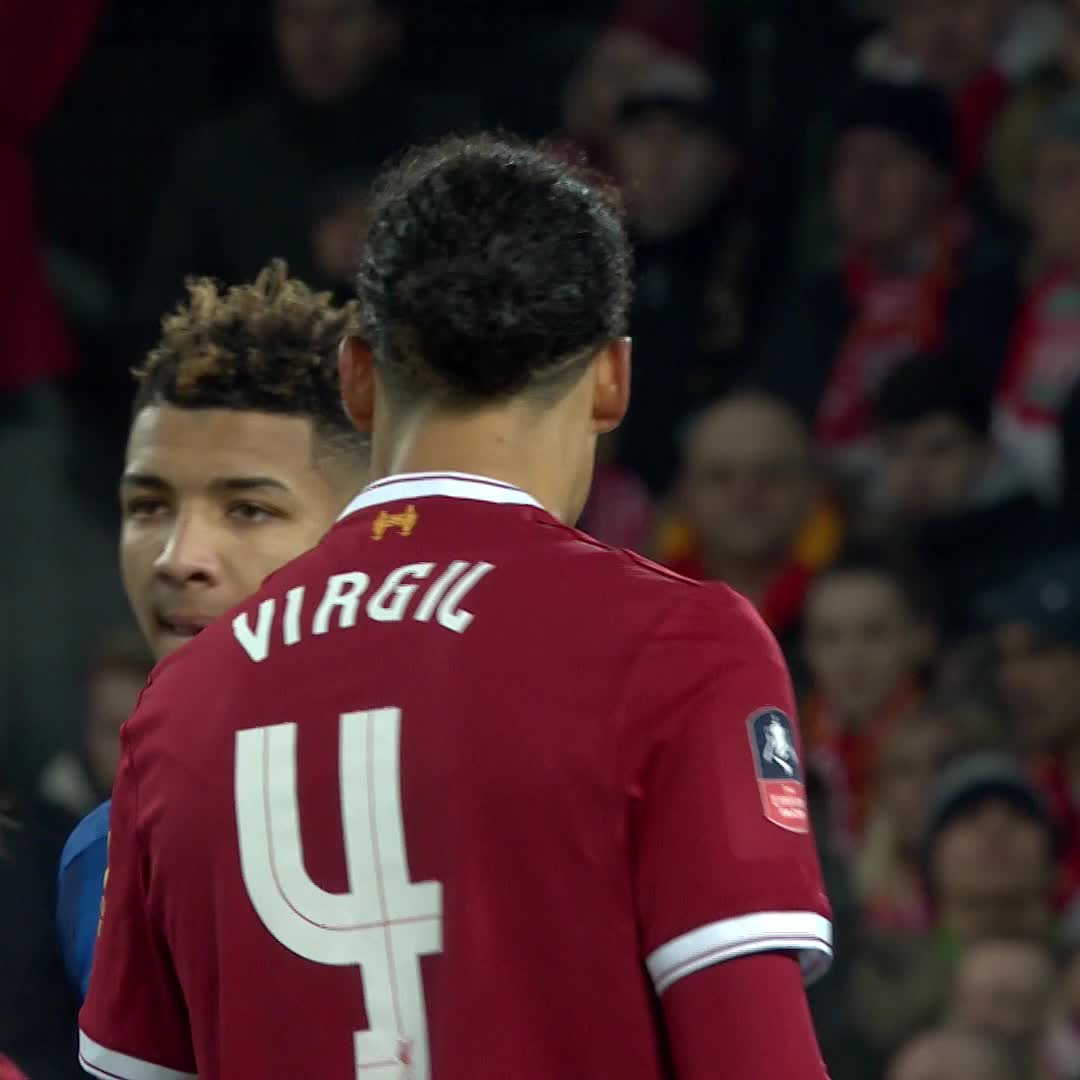 Virgil van Dijk’s first Liverpool FC game AND goal came in the #EmiratesFACup 😍